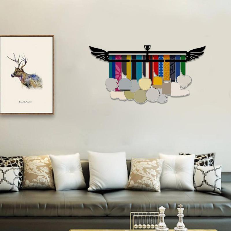 

Hooks & Rails Inspirational MedalDisplay Hanger Wall Mounted MedalRack For Gymnastics Swimming Dance Karate Household Display Stand