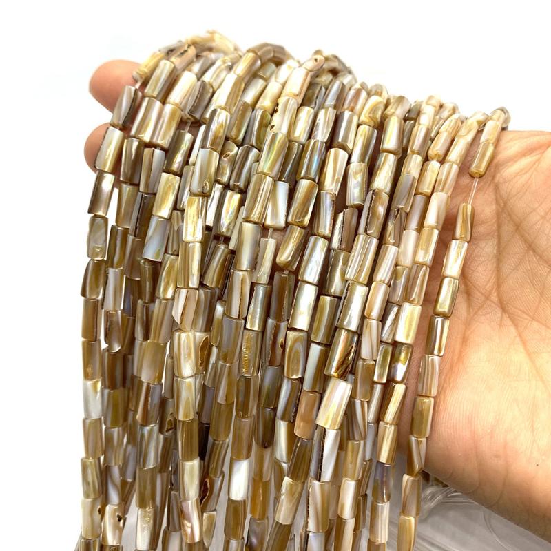 

Other Natural Sea Shell Beads Cylindrical Penguin Mother-of-pearl Loose Strand DIY For Handmade Necklace Jewelry Accessories 4x8mmOther