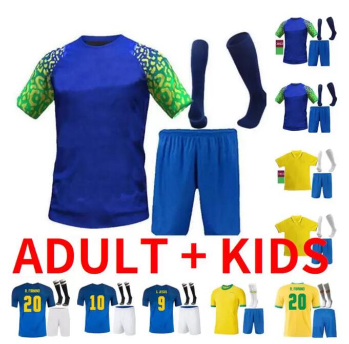 

MARQUINHOS PAQUETA MARCELO NERES COUTINHO soccer jersey 2021 2022 camiseta de futebol BraziLS G.JESUS FIRMINO SILVA DANI ALVES 21 22 23 football shirt Men Kids kit set, Retro