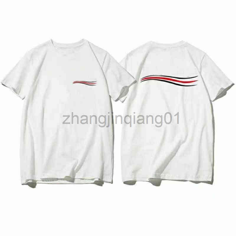 Designer Balanciagas T Shirt Men's And Women's Summer New Cotton Casual Fashion Short Loose Vintage Oversized Luxe Sweat Round Neck Cou