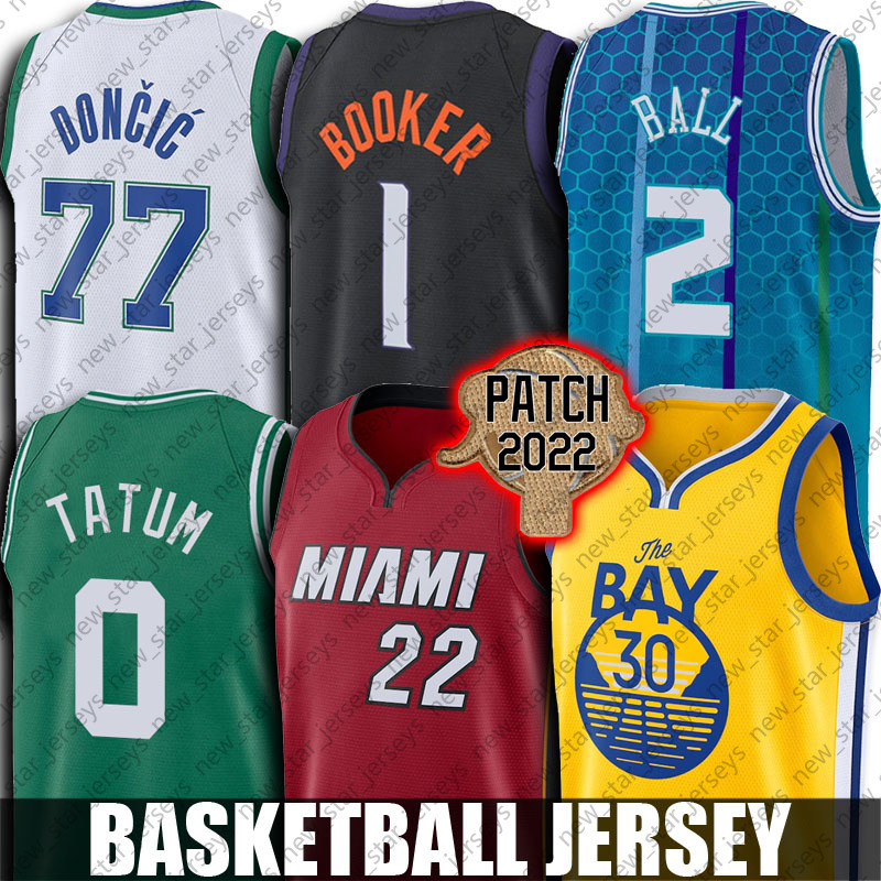 

2022 Jimmy Stephen Butler Curry Jersey Basketball Jayson Jaylen Tatum Brown LaMelo 2 Ball Jerseys Luka Ja Giannis Doncic Morant Antetokounmpo Young Harden DeRozan, Choose green number
