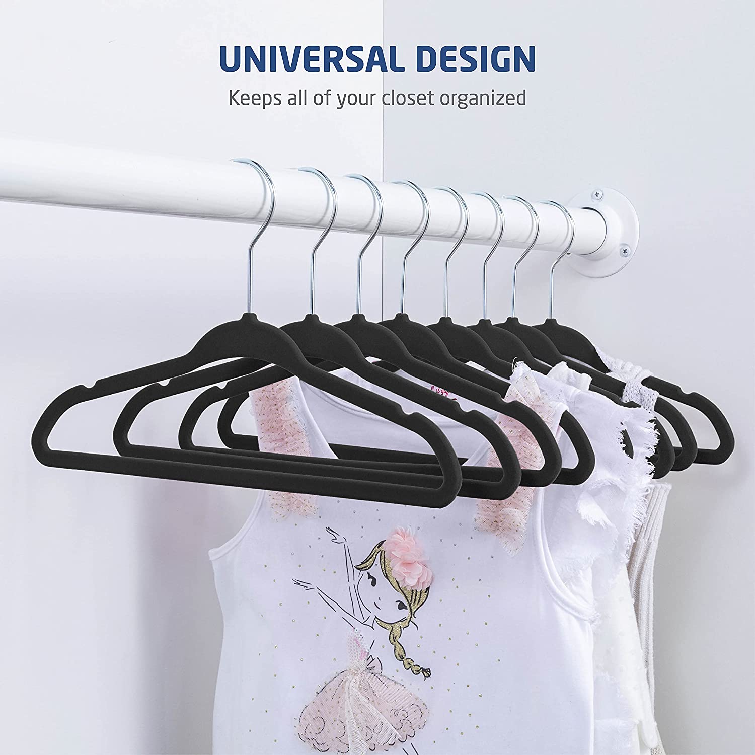 

Nobemall Non Slip Clothes Hangers Heavy Duty Suit Hanger No Hanger Marks 360 Rotating