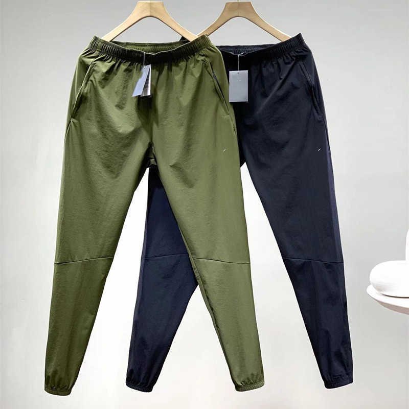 

Men's Pants Spring and summer new men's sports Leggings casual sports zipper cuffed pants, Black