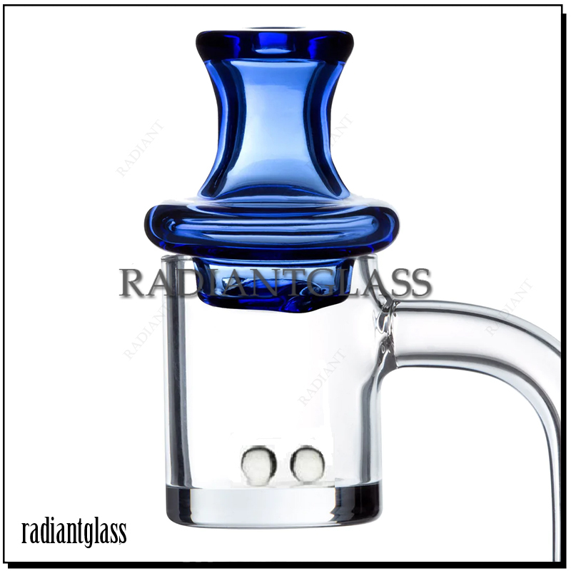 

Quartz Sets Two Styles Full Weld Flat Round Bottom Beveled Edge Smoking Quartz Banger With Glass Spinning Colored UFO Carb Caps Terp Pearls For Water Bongs Dab Rigs