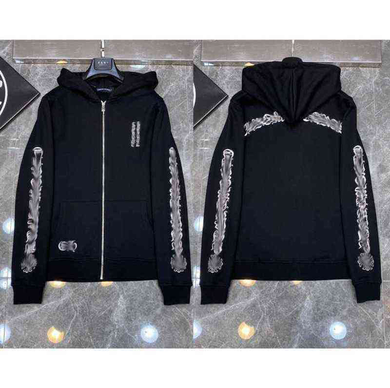 

3A Classic Mens Zipper Ch Hoodies Designer Horseshoe Sanskrit Cross Print Pullover Heart Hoody Sweatshirts Sweater Luxury Woman Jackts Fate, 01