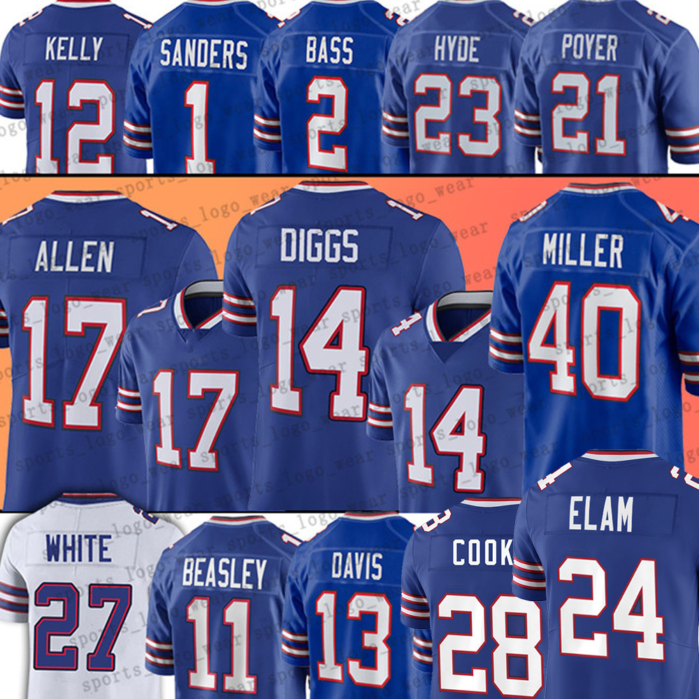 

Jersey 17 Josh Allen Football''Nfl''Jerseys Buffalo''Bills''14 Stefon Diggs Kaiir Elam Von Miller Zack Moss Harris Poyer Micah Hyde Marquez, Women