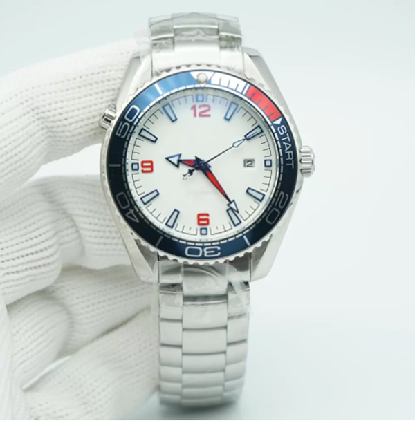 NEW 2022 Black Bezel Planet Limited Dial Watch 44mm Automatic Mechaincal Movement Ocean Diver 600m Stainless Steel Sports Sea America Cup Mens Wa