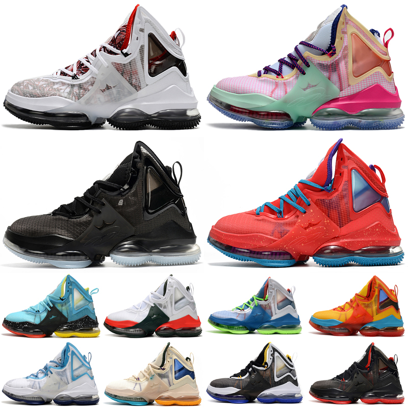 

2022 19 Men Basketball Shoes Sneakers 19s Multi Valentines Day Tune Squad Space Jam Black Aqua Hardwood Watermelon Classic High Quality Trainers, As photo 1