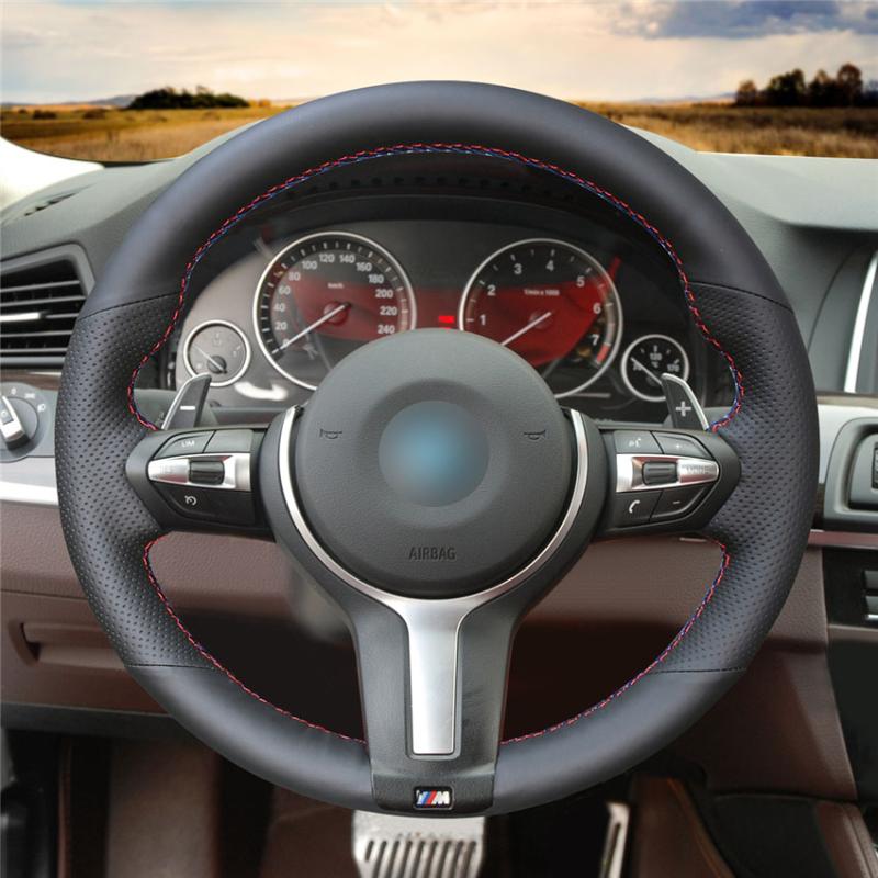 

Steering Wheel Covers Anti-Slip Wear-Resistant Cover For F30 F31 F34 F10 F11 F07 X3 F25 F32 F33 F36 Car Interior DecorationSteering CoversSt