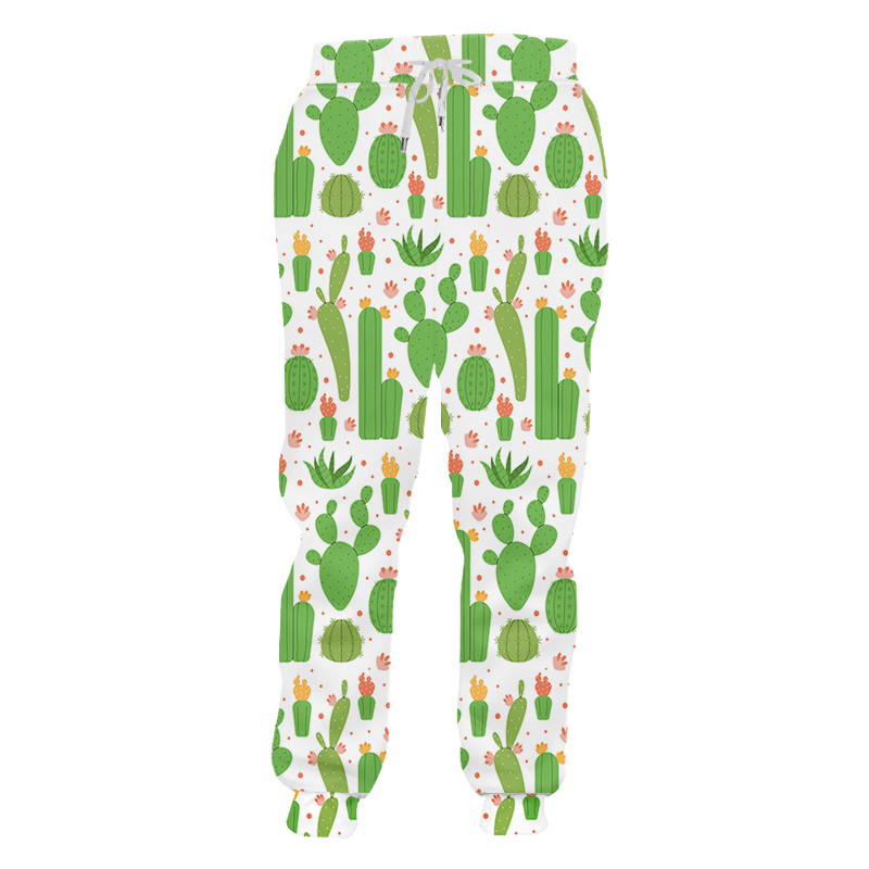 

IFPD 3D Jogging Pants For Men Plant Cactus Print Men' Jogger Causual Harajuku Plus Size Custom Trousers Drop Wholesale 220613
