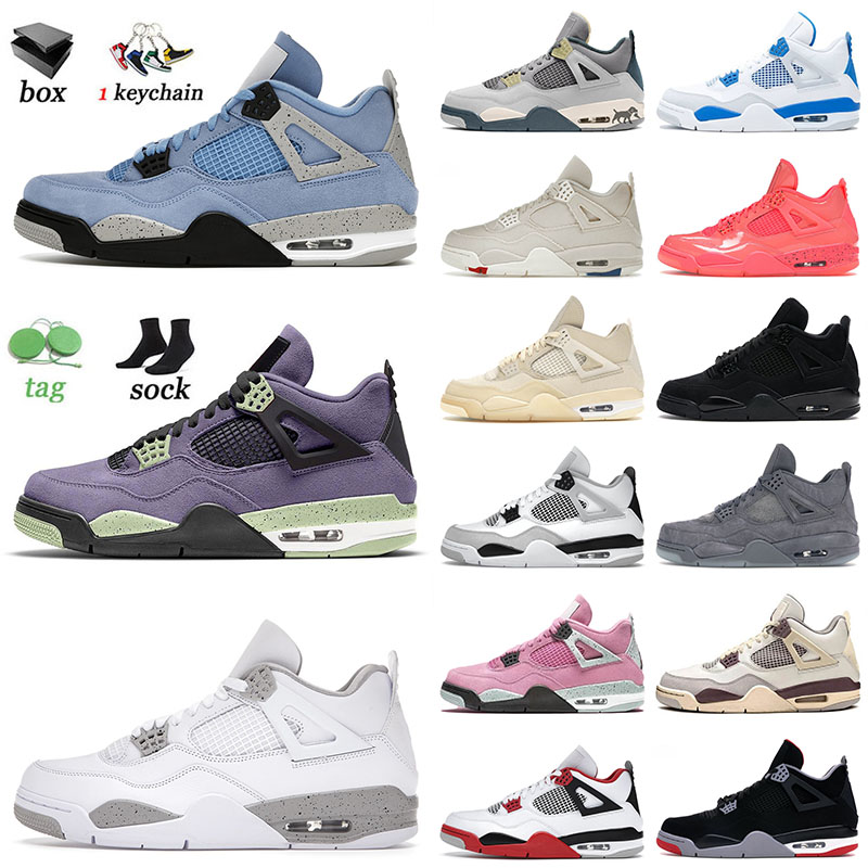 

Original Mens Basketball Jumpman Shoes 4 4s IV University Blue Canyon Purple White Oreo Shimmer Black Cat Raptors Taupe Haze Sports Sneakers 36-50, B2 40-47