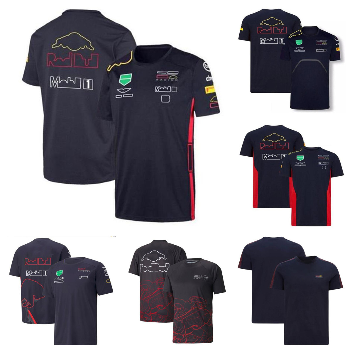 

F1 Formula One T-shirt summer short-sleeved shirt with the same custom