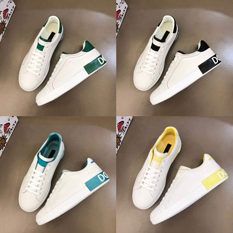 Luxury 22S S White Leather Calfskin Portofino Sneakers Shoes High Quality Brands Comfort Outdoor Trainers Men's Casual Walking EU38-46 q6Sz#