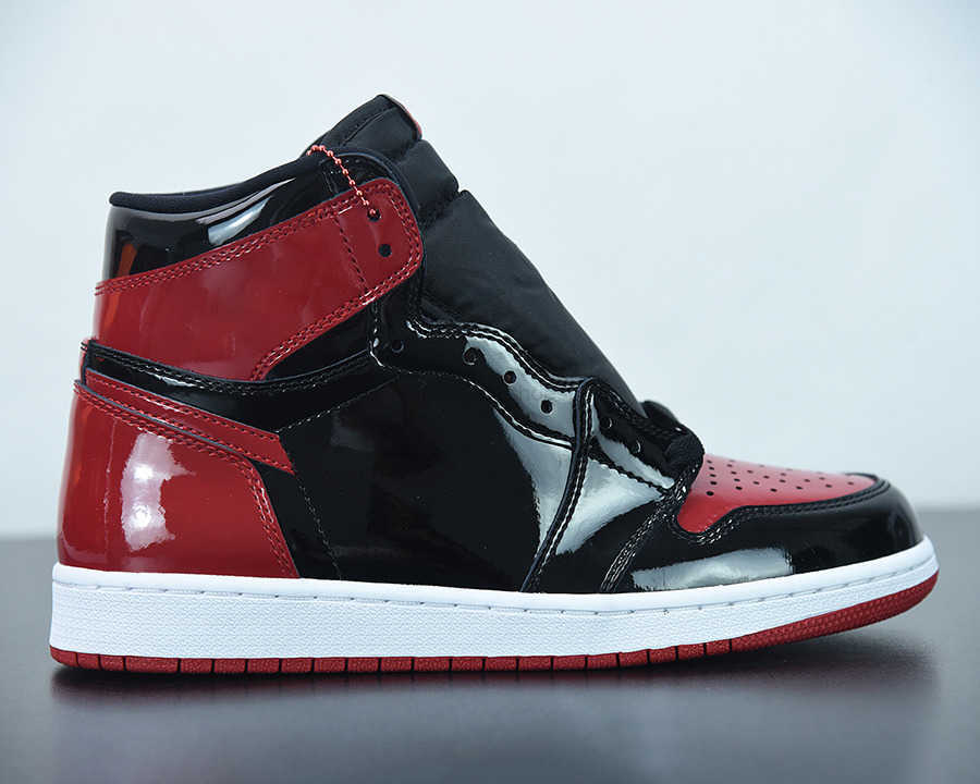 

Top authentic Quality 1 shoes Jumpman 1s high OG Bred Patent Black/White-Varsity Red Outdoor Sneakers trainers Topsportmarket, #1