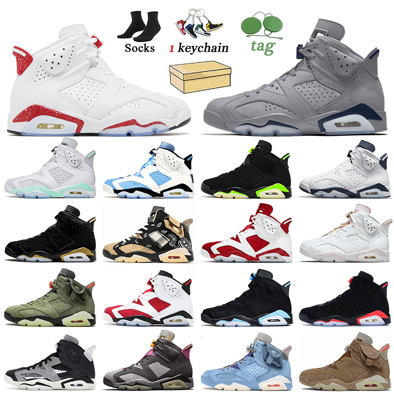 

2022 Red Oreo 6s Basketball Shoes Georgetown Jumpman 6 Jorda Jorden6s Mint Foam UNC Carmine Bordeaux Jorden British Khaki Black Infrared Mens Trainers Sneakers, C11 unc home 40-47