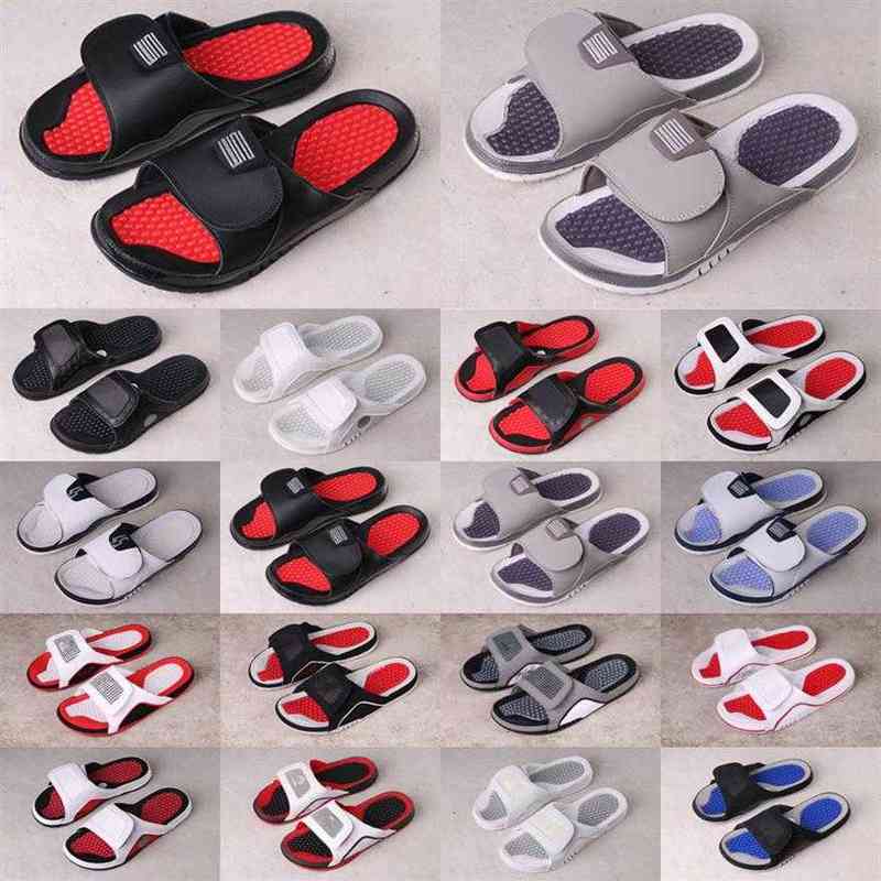 

2022 Jumpman 11 XI 13 slipper sandals Hydro 4s Slides black Men Women Beach sandal 4 6 VI shoes outdoor sneakers size 36-463108, As photo 1