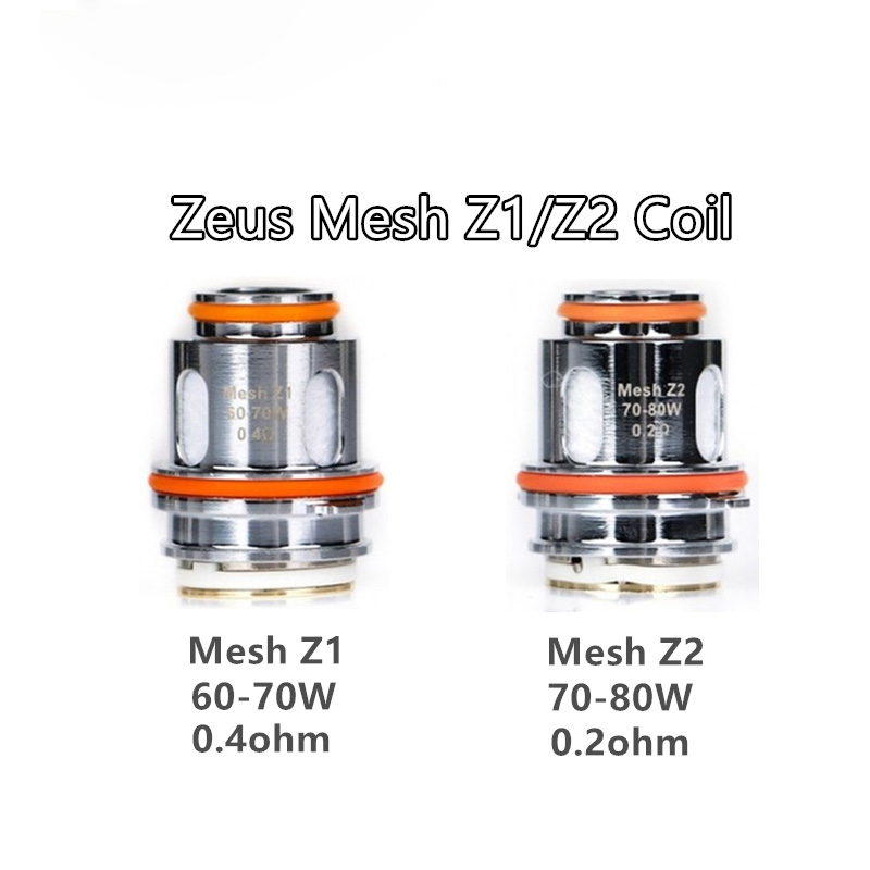 

2022 Electronics Replacement Zeus Mesh Z1 Coil 0.4/Mesh Z2 0.2 Coils Head For Z-eus Sub Ohm Fit aegis legend