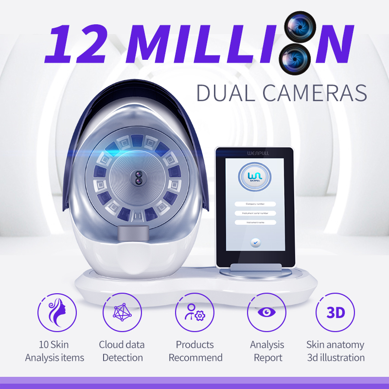 

3D Magic Mirror Skin Analyzer machine for Full face Skin Tester Facial skin camera analyzer CE approval