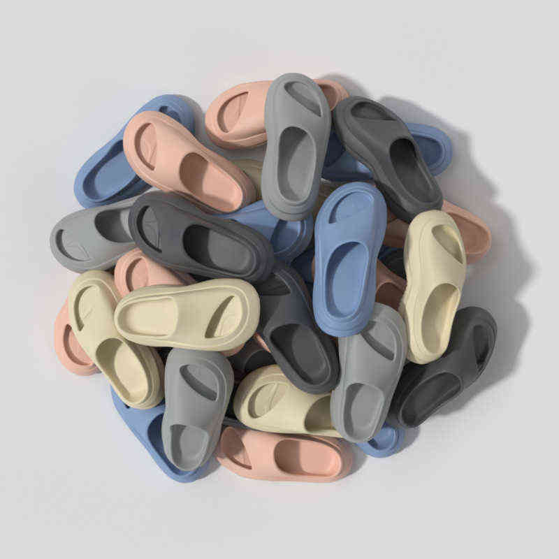 

Slipper 2022 New Summer Men's Slippers Soft Bottom House Shoes Unisex Beach Outdoor Slides Mesh Hole Platform Mules Clogs Woman Sandals 0729, Pink