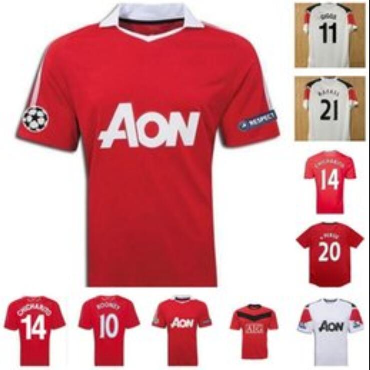 

ROONEY GIGGS MAN UTD RETRO soccer jerseys vintage OWEN CHICHARITO 2009 2010 2011 2012 2013 football shirt top Uniforms BERBATOV home RED NANI camiseta ANDERSON, 11/12
