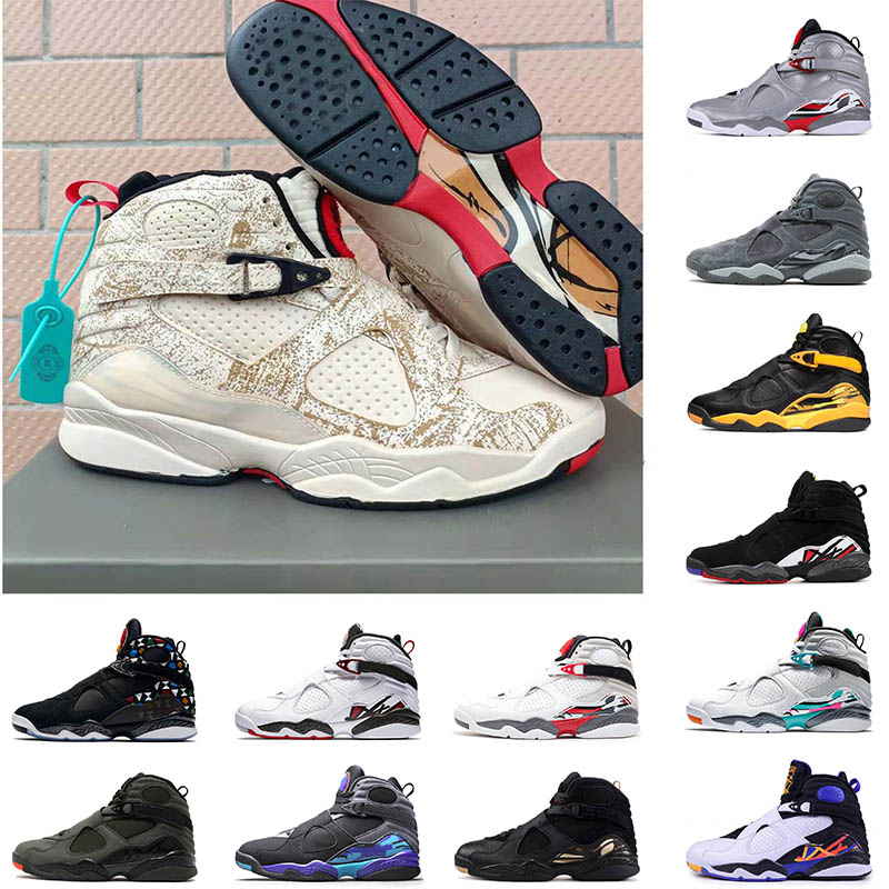 

Top Quality 2022 Jumpman 8 Basketball Shoes 8s Sports Cool Grey Black Taxi South Beach Three Peat ALTERNATE GS Take Flight Playoff Mens Women Jordens Trainers, C14 black taxi 36-47