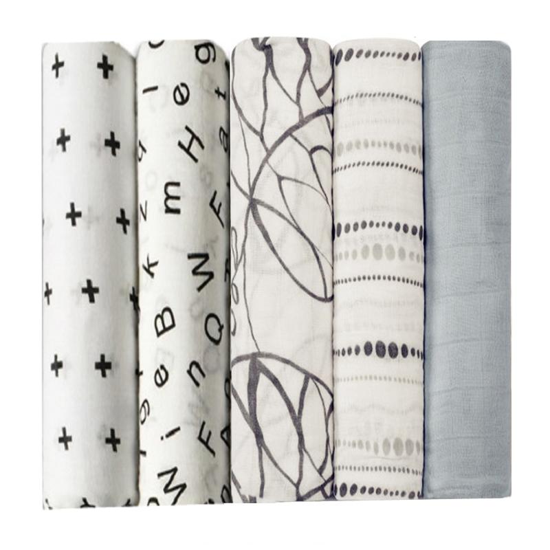 

Blankets & Swaddling 100% Bamboo Fiber Baby Swaddle Blanket Born Bath Towel Multi Designs Functions WrapBlankets, No7