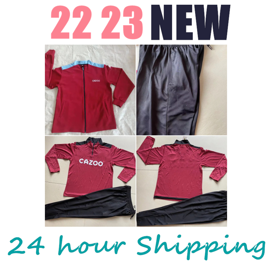 

2022 2023 Aston Villaes tracksuit adult Soccer Jersey Fans Tops&Tees set full zipper survetement 22/23 Villaes jacket PIATEK CALHANOGLU MEN suit, Training suit