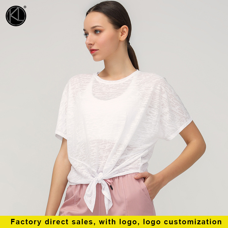 

Women's Yoga Short T-Shirt Shorts Sleeve Top Loose Casual Outing Sports Breathable Yoga Clothing Fitness Running, Black