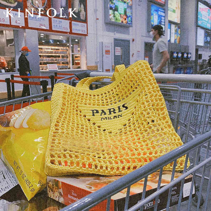 

Purses Outlet Super fire hollow straw bag leisure woven One Shoulder Tote Bag women's trend handbag, Red