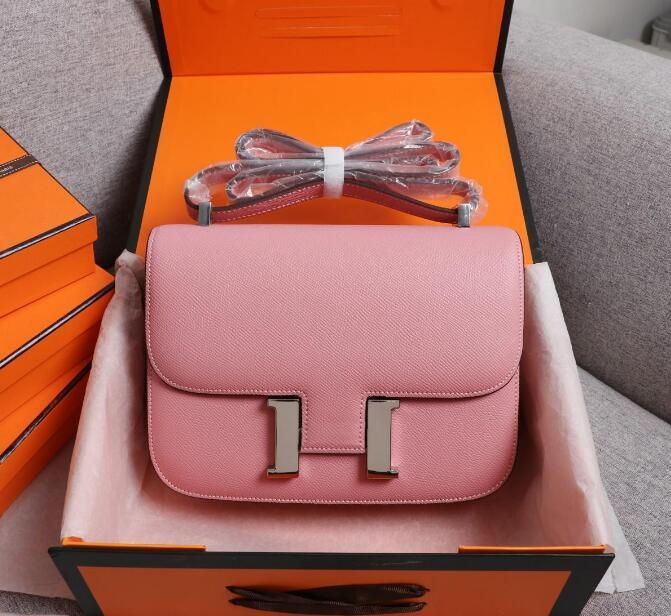 

High quality Brand Fashion bags Women shoulder ladies Luxury designer Original Genuine Leather shopping crossbody messenger bag pink red pink, 13