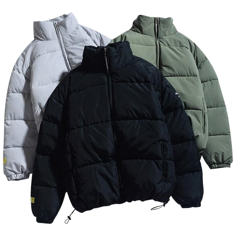 women's Down & Parkas Winter Woman Solid Color High Quality Oversize Stand Collar Warm Thick Jacket Ladies Fashion Casual Loose Parka Coat F-image-790145581