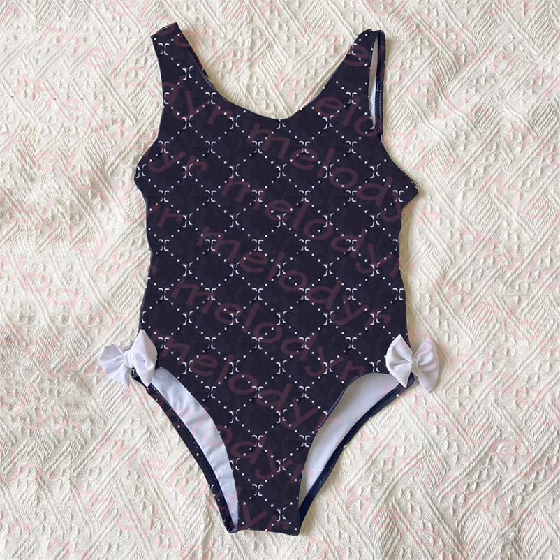 

Designer Swimwear Bikini Top Children Designer Swimwear One Piece Hollow Swimsuit Letter Print Girl Bikinis Vacation Kid Bathing Suit, Black