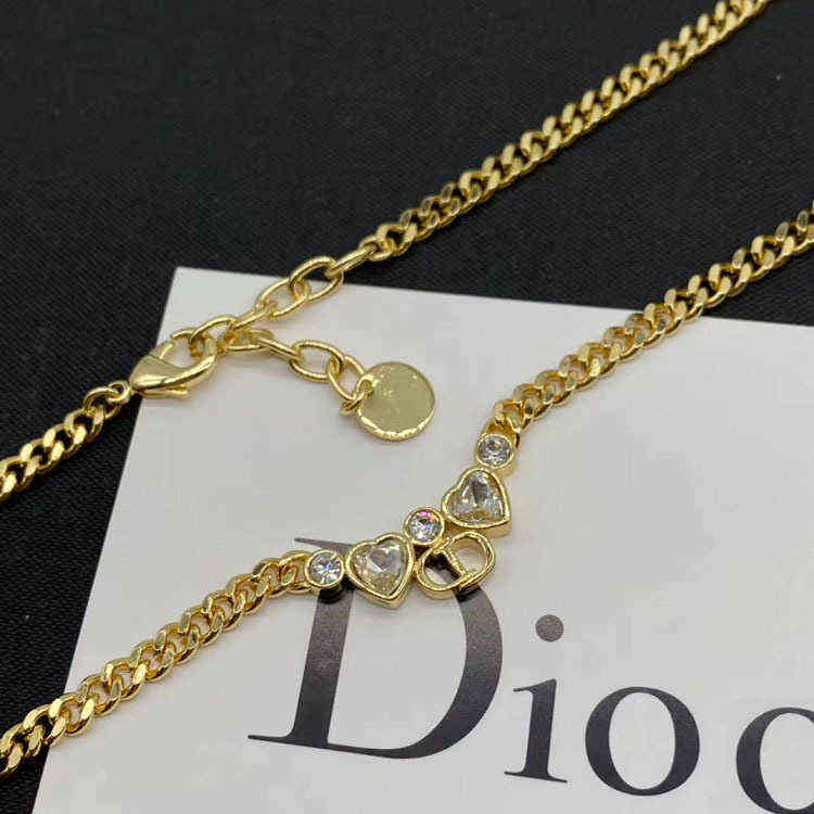 Fine love Bronze Necklace fashion personality temperament light luxury female hip hop Necklace-image-782532994