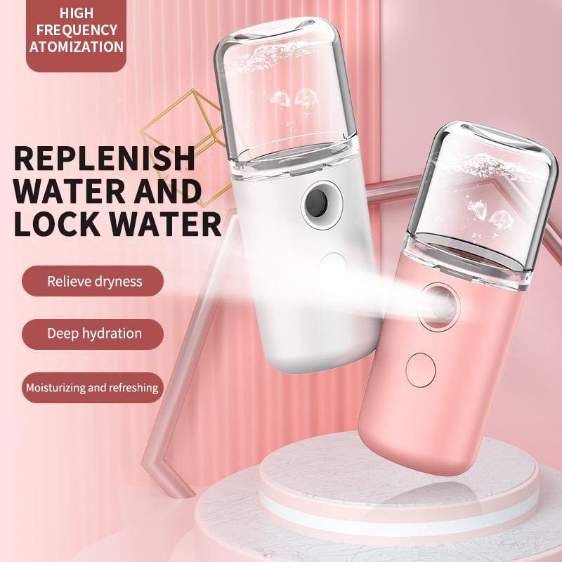 

30ML Nano Facial Sprayer Mister USB facial Steamer Portable Pore Facial Steamer Nano Mist Face Sprayer Moisture & Disinfecting