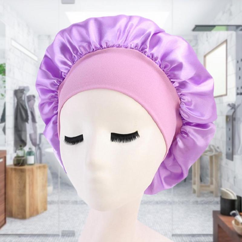 

Visors Sleep Cap Reversible Sleeping Bonnet Women Adjust Satin Hair CapVisors, White