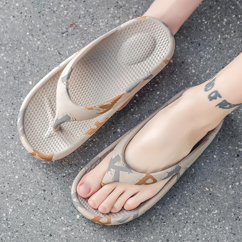 

Sandals 2022 Men Beach Summer Comfortable Outdoor Flip Flops Slip On Platform Unisex Casual Water Shower Slippers Shoe, Green