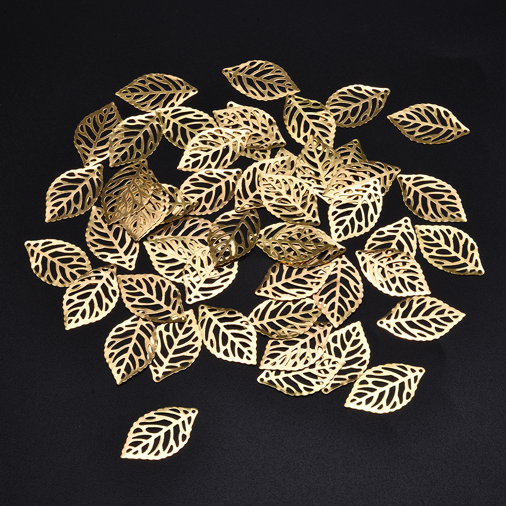 

Leaves Filigree Metal Crafts Jewelry DIY Accessories Pendant Chinese Costume Bride Coronet Metal Leaves