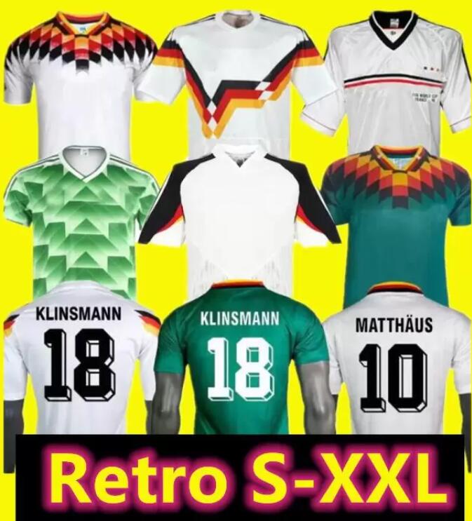

1990 1992 1994 1998 1988 Germanys Retro Littbarski BALLACK Soccer Jersey KLINSMANN Matthias home shirt KALKBRENNER JERSEY 1996 2004, Red