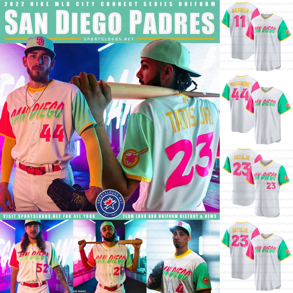 

San Diego 2022 City Connect Padres Jersey Fernando Tatis Jr. Yu Darvish Blake Snell Manny Machado Jurickson Profar Joe Musgrove Jorge Alfaro Eric Hosmer Clevinger, Brown women s-xxl