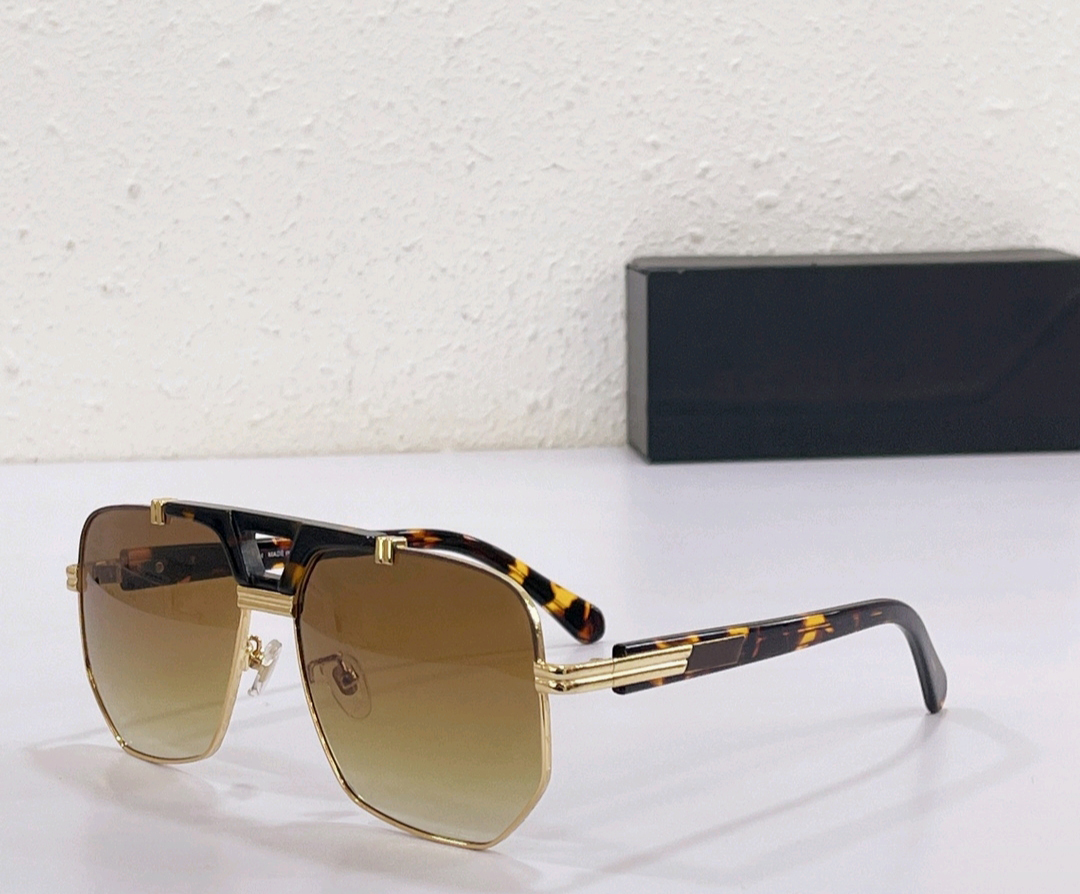 

Vintage Pilot Sunglasses 990 Gold Havana Brown Shaded Men Sport Glasses Shades with Box