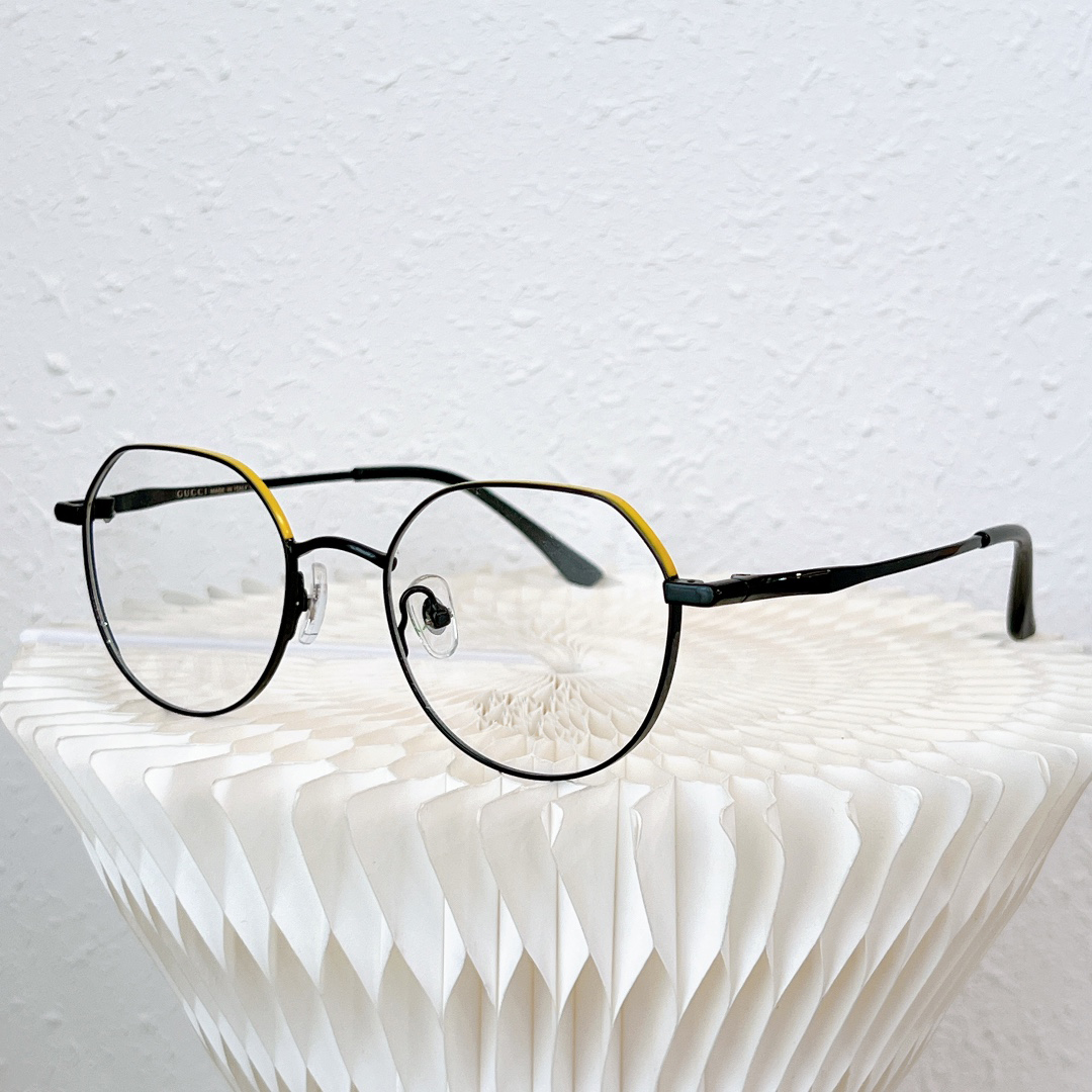 

Literary retro pure titanium sunglasses small ultra light frame yellow glasses frame