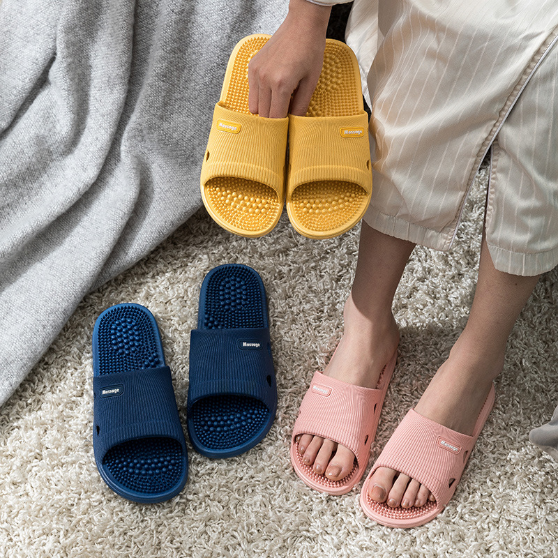 

A045 Slippers Women Summer Shoes Indoor Sandals Slide Soft Non-Slip Bathroom Platform Home Slippers, As photo