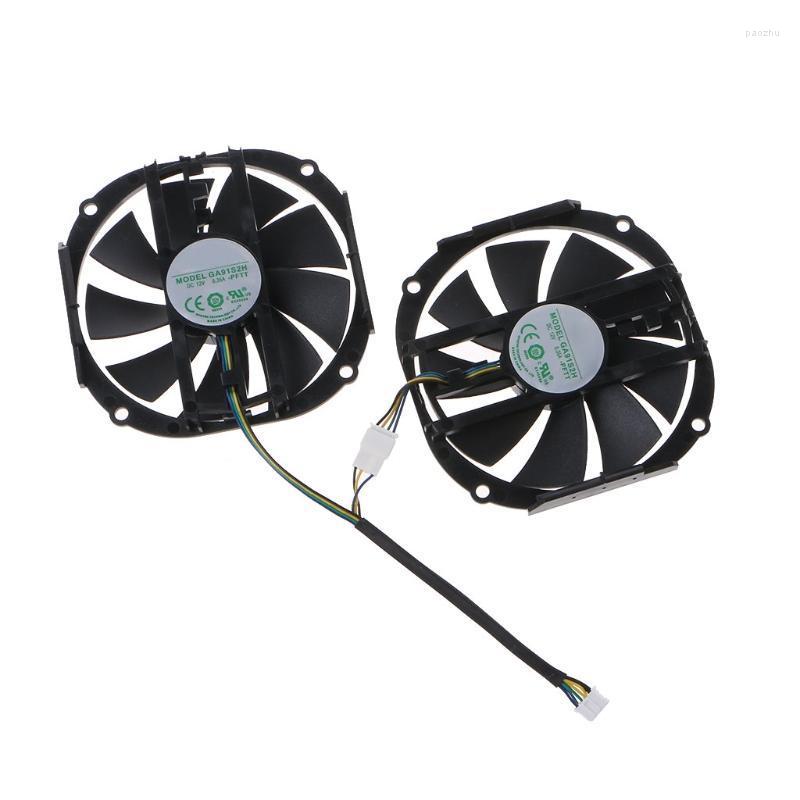 

Fans & Coolings 2Pcs 85MM 4Pin GA91S2H 12V 0.35A VGA Fan Graphics Card Cooling For Yeston RX480 570 580 GPU CoolerFans