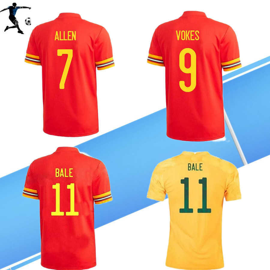 

20 21 wAlEsS soccer jerseys ALLEN BALE football shirt 2020 2021 WelshS RAMSEY jersey JAMES maillot de foot, Home