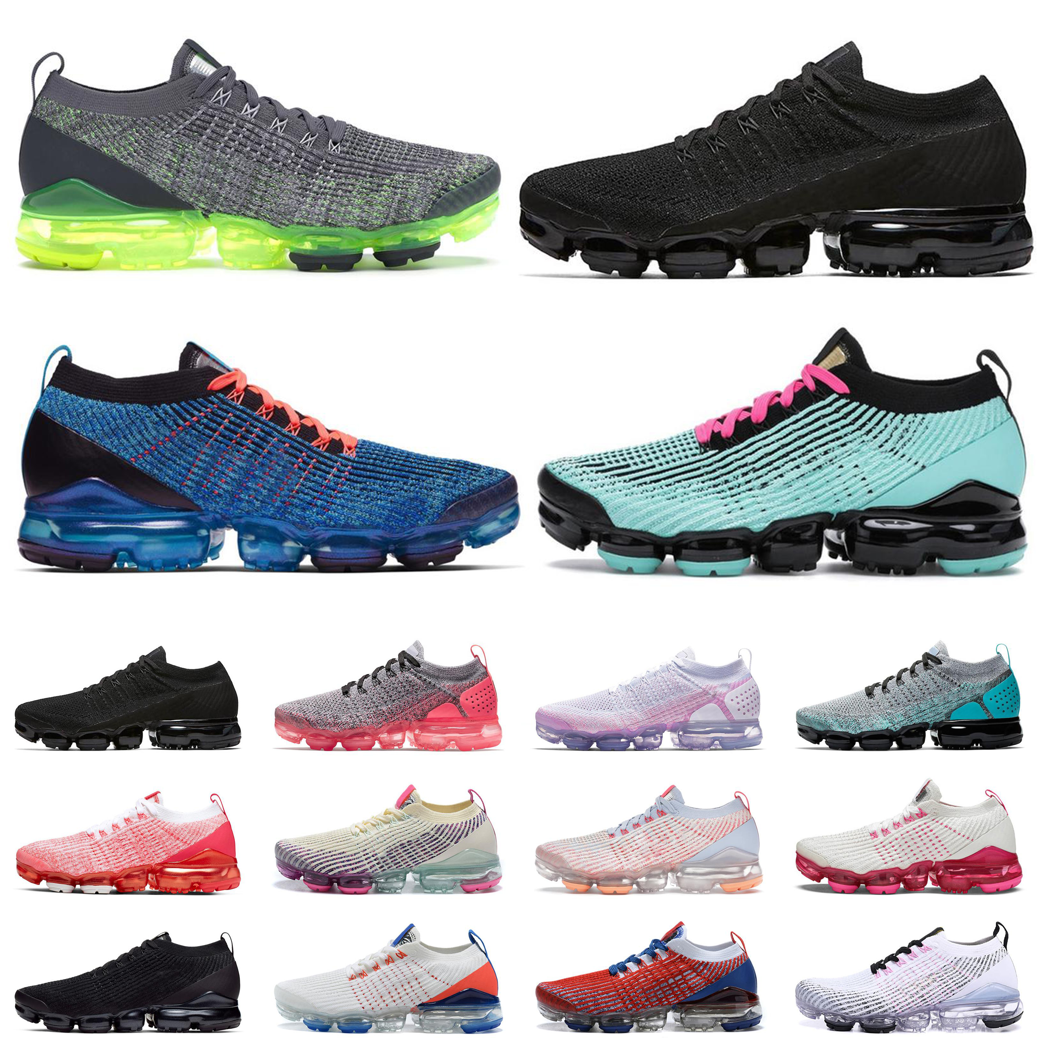 

Fly 3.0 Running Shoes Knit 2.0 Men Women Sports Sneakers Volt with Grey Symbol Fire Pink Fossi Phantom Laser Fuchsia Mens Trainers Runners Walking outdoor trainer, Triple black