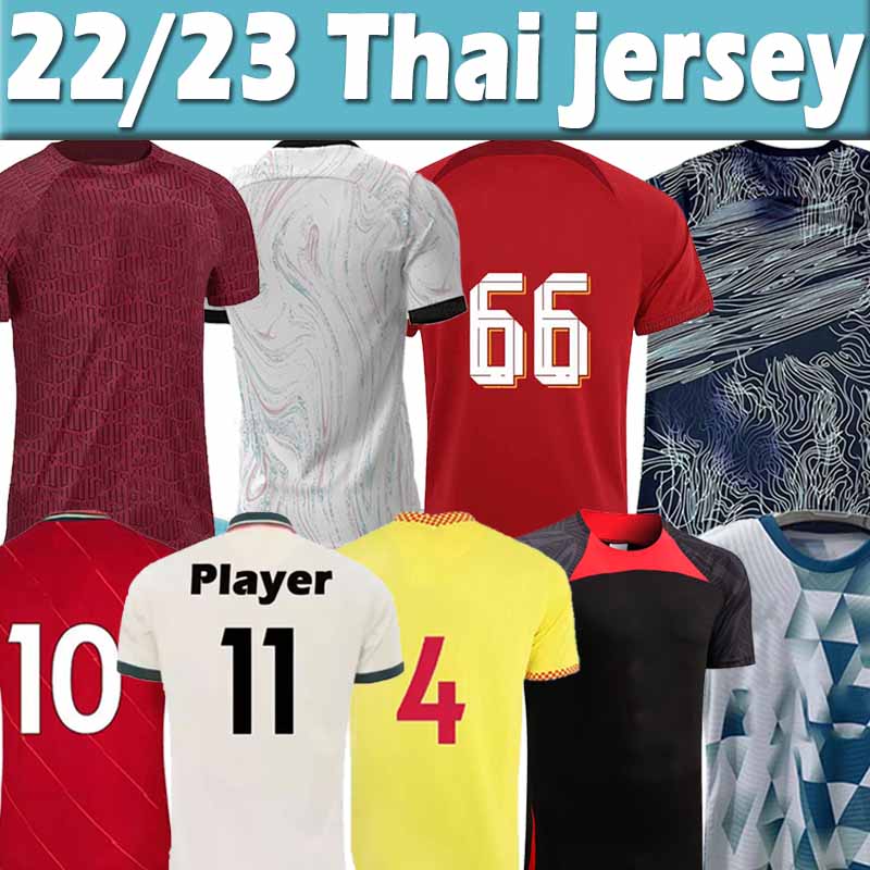 

22/23 ALEXANDER ARNOLD soccer jerseys 2021 2022 2023 DIOGO Fabinho Jones A.BECKER ROBERTSON Men kids kit socks full sets football Pre-match shirts training, 22 23 home patch