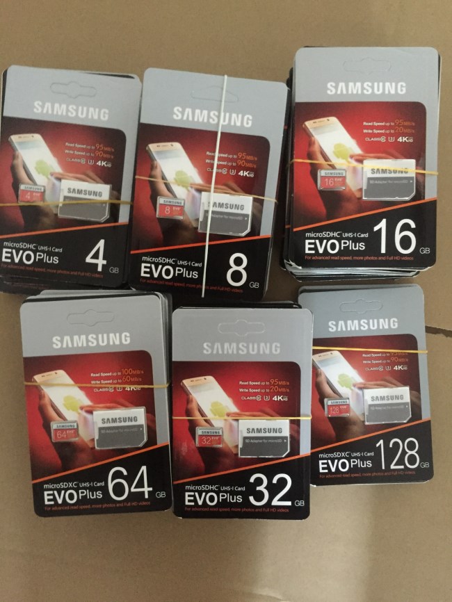 

New EVO Plus 256GB 128GB 64GB 32GB Memory Card UHS-I U3 Trans Flash TF Card with Adapter Retail Package
