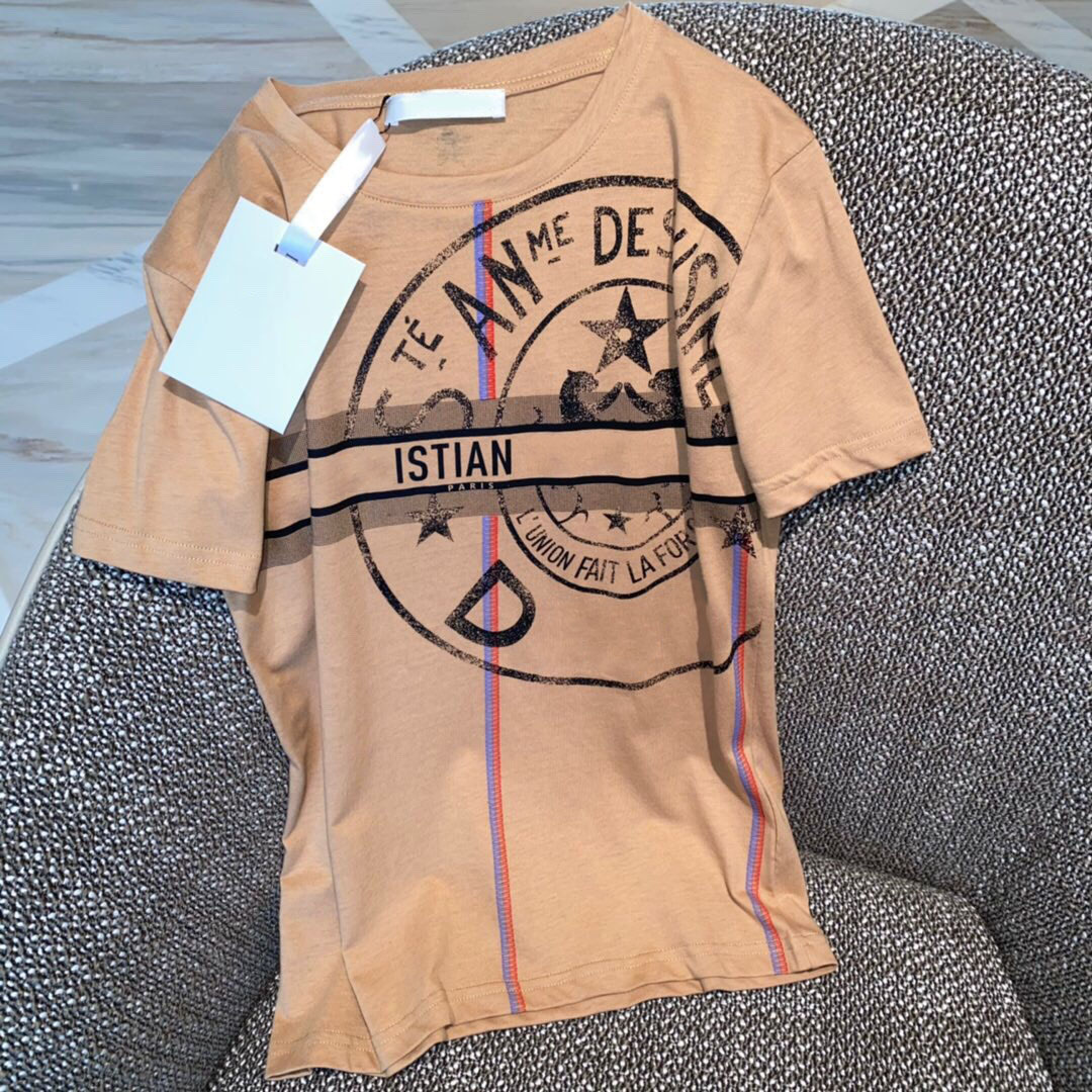 

2022 Men's and women's T-shirt splicing printing short sleeve early spring double strand fine cotton fabric digital printing process eh664y65, Black