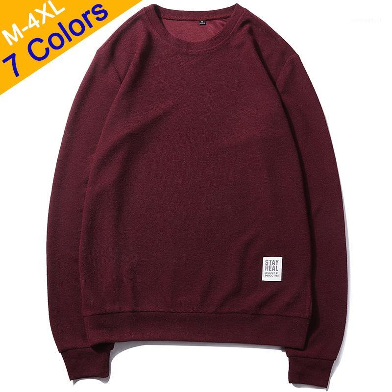

7Colors Autumn Casual Men Sweatshirts Solid Hoody Top Basic O Neck Sport Hoodies Male Spring Crewneck Streetwear Brand Clothing, Green