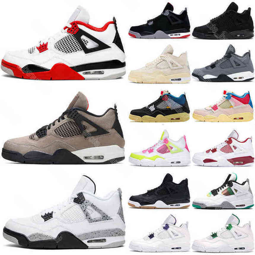 

Basketball Shoes Jordam White Oreo 4s Desert Moss for Men Women 4 University Blue #35 Taupe Haze Bred Sail Court Purple Mens Trainers Sport Chaussures, #13